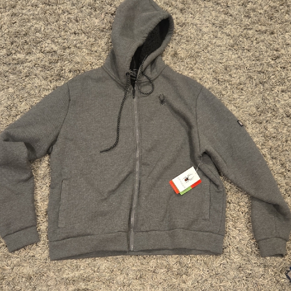 Spyder Gray Thermal Hoodie
